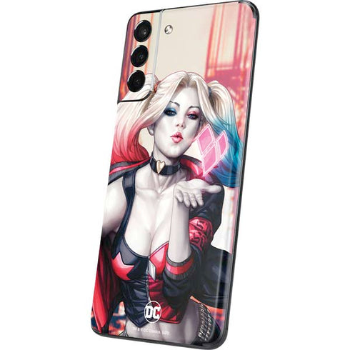 DC Comics Harley Quinn Rebirth Cover #1 Legacy Color Variant Art by Art Germ Galaxy S21 Plus 5G Skin